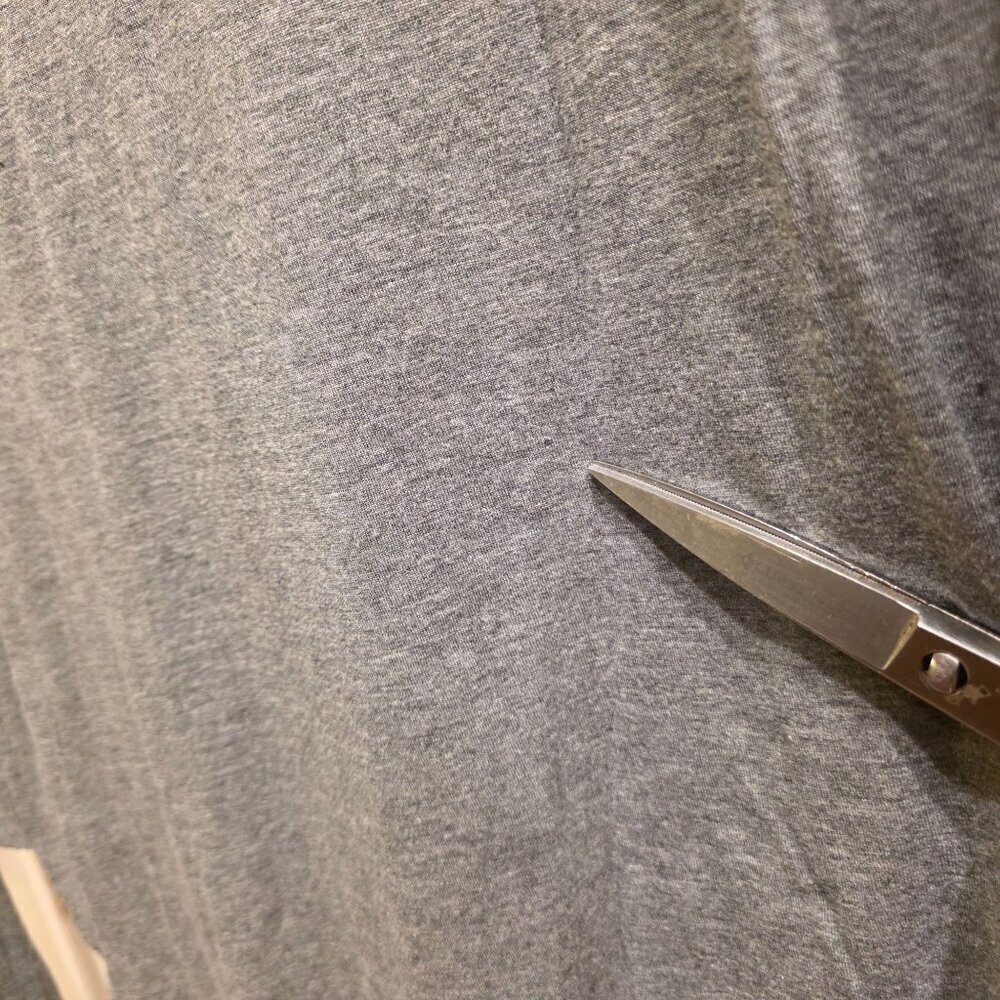 Zara Trafaluc Gray Long Sleeve Top Womens Asymmetrical Hem L - Picture 5 of 6